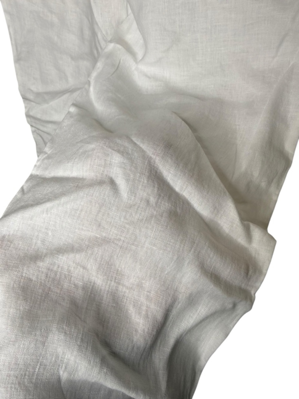 Quince 100% European Linen White Straight Leg Pull On Pants Minimalist Summer - Picture 9 of 9